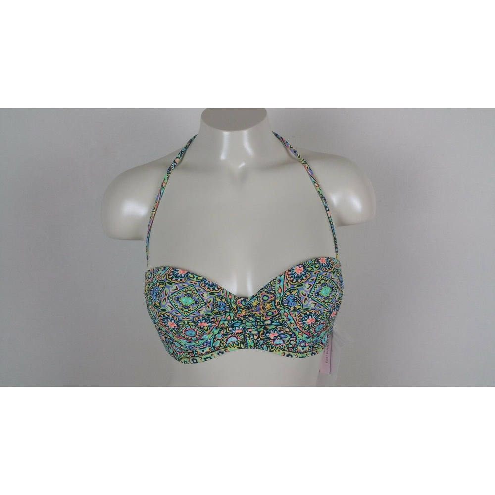 Victoria's Secret Mosaic Garden Flirt Bandeau Bikini Top Size 32C NWT